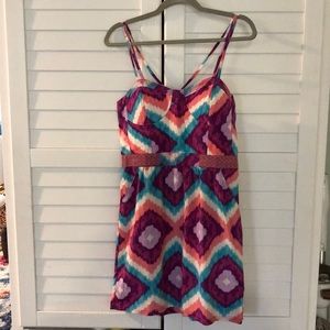 NWT CORSETED STRAPPY MINI DRESS PINK, PURPLE, BLUE